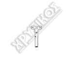 SILCA OPEL ΚΛΕΙΔ.ΑΥΤ.BRASS REMOTE