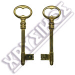 DOMUS ΚΛΕΙΔΙ ΜΕΣΟΠΟΡΤΑΣ BRASS NO 4