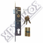 DOMUS ΚΛΕΙΔΑΡΙΑ 20mm ΓΛΩΣΣΟΥ ΜΕ ΚΥΛΙΝΙΝΔΡΟ ΑΠΛΟ 54mm (27-27)