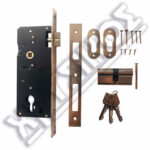 DOMUS ΚΛΕΙΔΑΡΙΑ ΞΥΛΟΠΟΡΤΑΣ 45mm EXPORT ΜΕ ΚΥΛΙΝΙΝΔΡΟ ΑΠΛΟ 65mm (30-35)