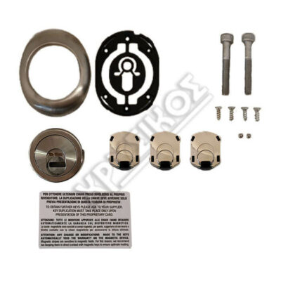 DISEC ΜΑΓΝΗΤΙΚΟ ΑΤΣΑΛΙΝΟ ΕΠΙΣΤΟΜΙΟ 25X50mm ΜΑΤ ΙΝΟΞ ΜΕ 3 ΚΛΕΙΔΙΑ - Image 2