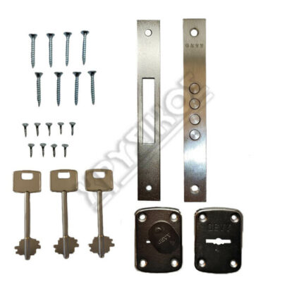 GEVY ΚΛΕΙΔΑΡΙΑ ΧΡΗΜ/ΤΙΟΥ 45mm 2 ΣΤΡΟΦΩΝ ΝΙΚΕΛ ΜΕ 4 ΠΥΡΟΥΣ - Image 2