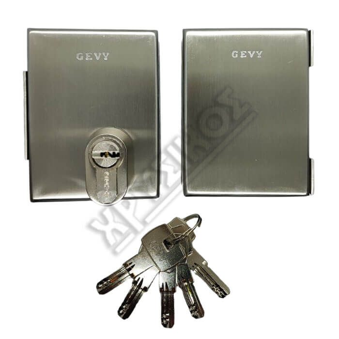 119.007.027 GEVY ΚΛΕΙΔΑΡΙΑ ΚΡΥΣΤΑΛΛΩΝ INOX ΦΟΡΕΤΗ ΜΕ ΔΑΓΚΑΝΕΣ ΚΑΙ ΚΥΛΙΝΔΡΟ ΑΣΦΑΛΕΙΑΣ - Image 1