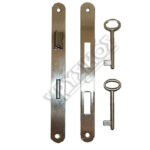 GEVY ΚΛΕΙΔΑΡΙΑ ΜΕΣΟΠΟΡΤΑΣ 45Χ75 ΝΙΚΕΛ ΟΒΑΛ - Image 2