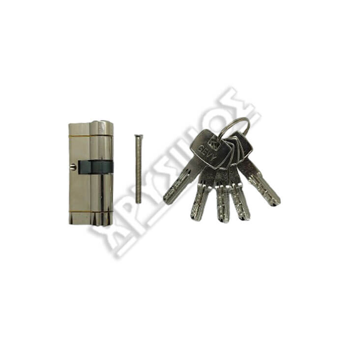 GEVY-002 GEVY ΚΥΛΙΝΔΡΟΣ ΑΣΦΑΛΕΙΑΣ 70mm (30-40) ΝΙΚΕΛ ΜΕ 5 ΚΛΕΙΔΙΑ - Image 1