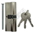 CISA LOCKING LINE ΚΥΛΙΝΔΡΟΣ ΑΠΛΟΣ 40-40 ΝΙΚΕΛ 80mm ΜΕ 3 ΚΛΕΙΔΙΑ