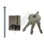 CISA LOCKING LINE ΜΙΣΟΣ ΚΥΛΙΝΔΡΟΣ ΑΠΛΟΣ 30-10 ΝΙΚΕΛ 40mm ΜΕ 3 ΚΛΕΙΔΙΑ