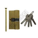 CISA ASIX ΚΥΛΙΝΔΡΟΣ ΑΣΦΑΛΕΙΑΣ 28-28 BRASS 56mm ΜΕ 5 ΚΛΕΙΔΙΑ