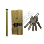 CISA ASIX ΚΥΛΙΝΔΡΟΣ ΑΣΦΑΛΕΙΑΣ 28-43 BRASS 71mm ΜΕ 5 ΚΛΕΙΔΙΑ