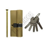 CISA ASIX ΚΥΛΙΝΔΡΟΣ ΑΣΦΑΛΕΙΑΣ 30-40 BRASS 70mm ΜΕ 5 ΚΛΕΙΔΙΑ