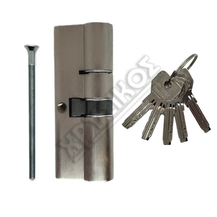 0E300-30-0 CISA ASIX ΚΥΛΙΝΔΡΟΣ ΑΣΦΑΛΕΙΑΣ 40-45 ΝΙΚΕΛ 85mm ΜΕ 5 ΚΛΕΙΔΙΑ - Image 1