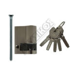 CISA ASIX ΜΙΣΟΣ ΚΥΛΙΝΔΡΟΣ ΑΣΦΑΛΕΙΑΣ 30-10 ΝΙΚΕΛ 40mm ΜΕ 5 ΚΛΕΙΔΙΑ