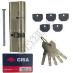 CISA ASIX P8 ΚΥΛΙΝΔΡΟΣ ΑΣΦΑΛΕΙΑΣ 35-65 ΝΙΚΕΛ 100mm ΜΕ 5 ΚΛΕΙΔΙΑ (ΔΙΠΛΗΣ ΕΝΕΡΓΕΙΑΣ)